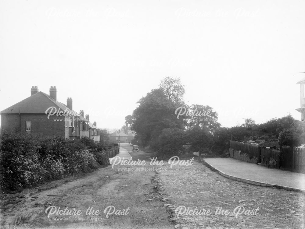 Constable Lane from Owlers Lane, Littleover, Derby, c 1930s