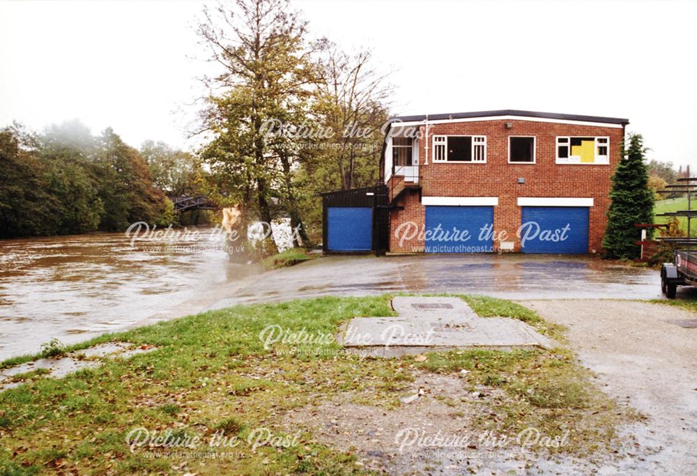 Derby Rowing Club during floods