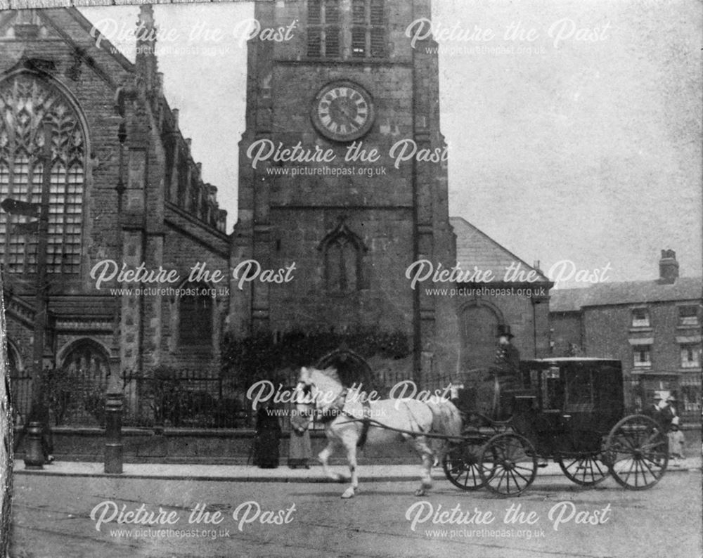 Horse and carriage outside St Werburgh's Church