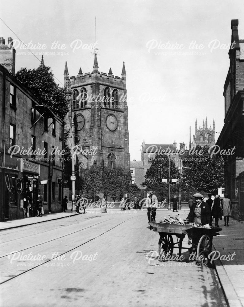 Curzon Street, showing St Werburgh's Church