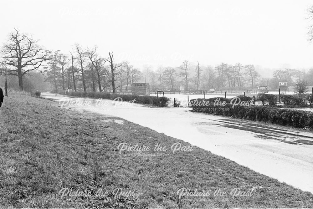 Markeaton Lane after flooding of Markeaton Brook