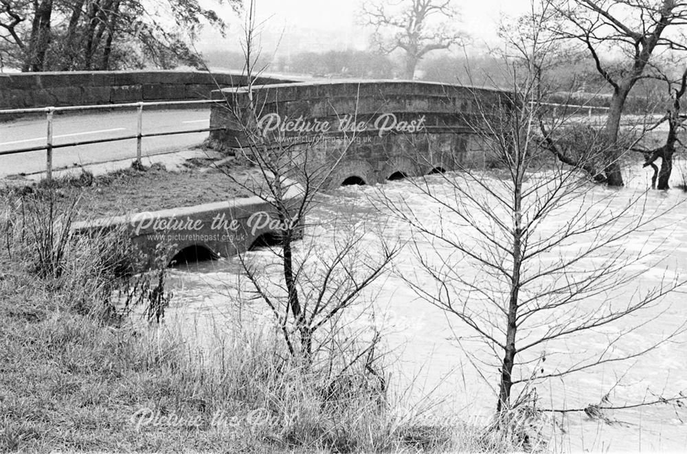 Markeaton Brook in flood