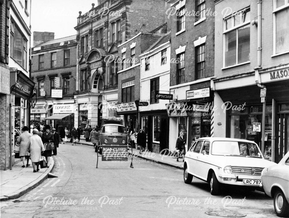 Sadler Gate prior to pedestrianisation