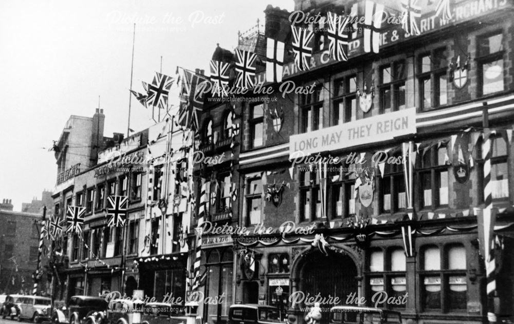 Street decorated for the Coronation of George VI