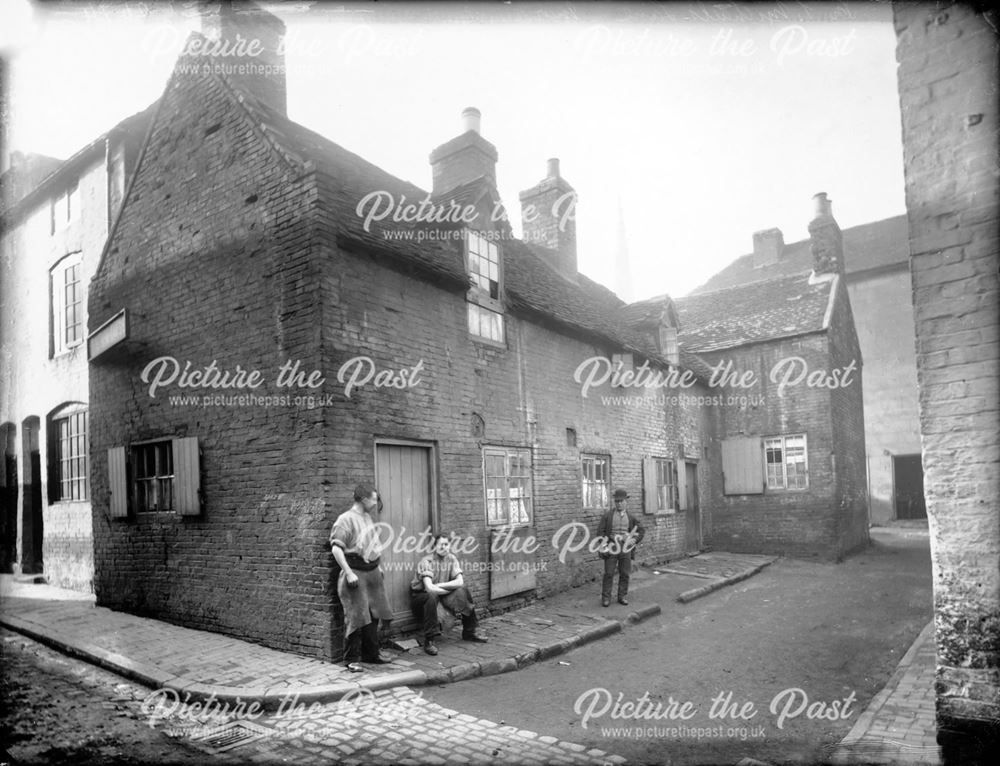 Houses in St Michael's Lane, Derby, 1884