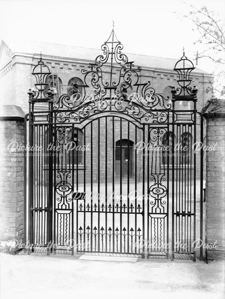 Wrought-iron gates, Derby Gas Company Offices