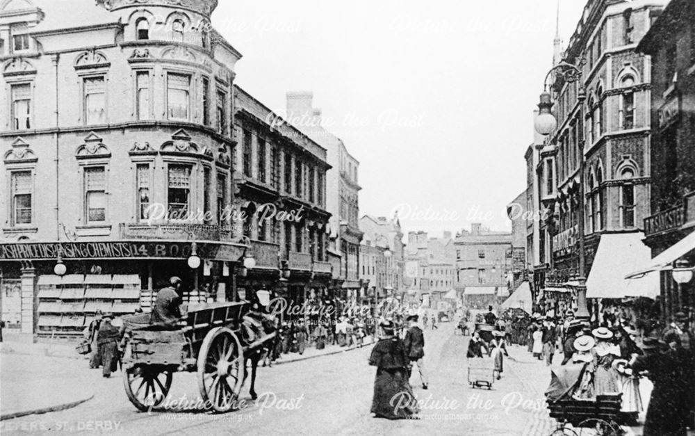 St Peter's Street and Boots the Chemist's shop. c 1900's