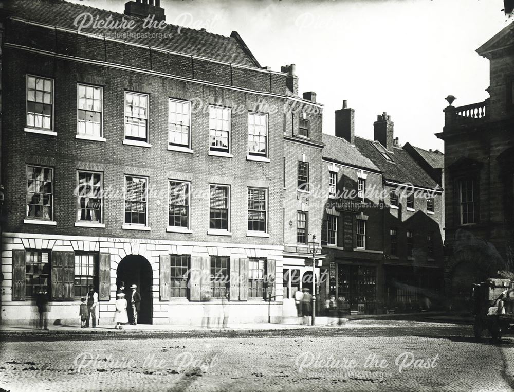 Cox's House (The Old Virgin Inn), Market Place, Derby, 1868