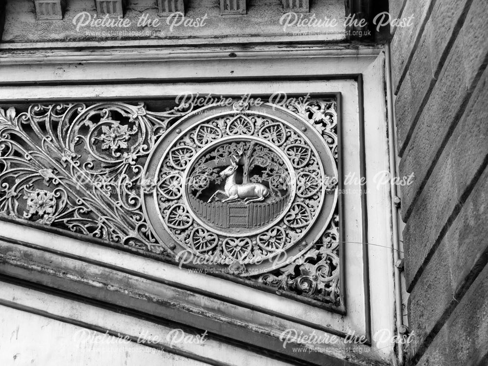 Ornamentation on Friar Gate Bridge, Friar Gate, Derby, 2009