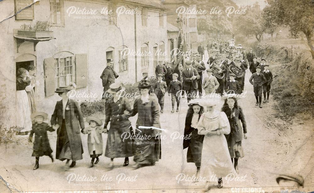 Members of the Brandrick Family on a Parade, 1907