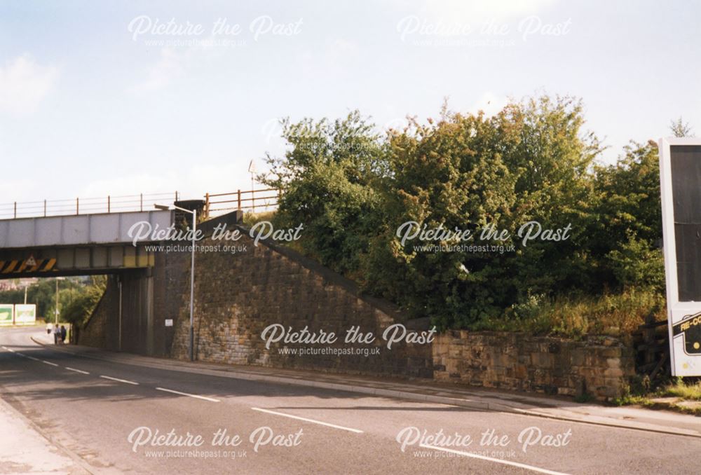 Railway Bridge, Station Road, Old Whittington, c 1989