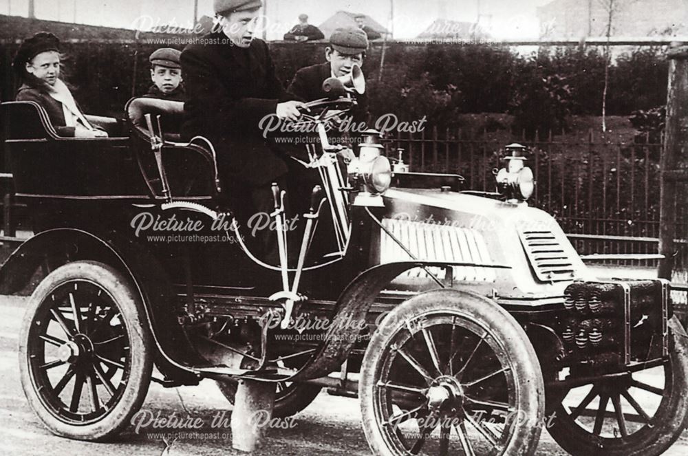 Francis Murr Ketton and Children in his Motor Car, Clifton, c 1930s