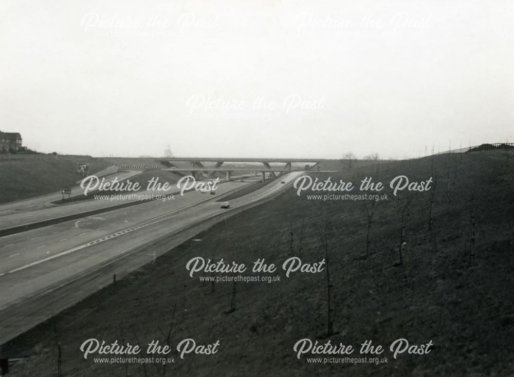 The M1 from Sandiacre, c 1959