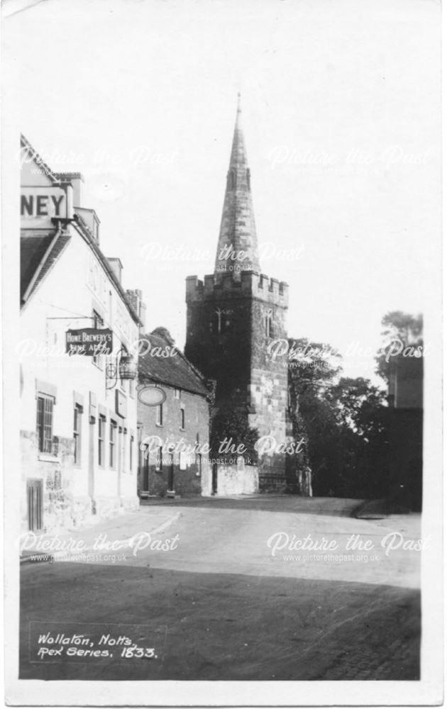 Wollaton Church and Admiral Rodney pub