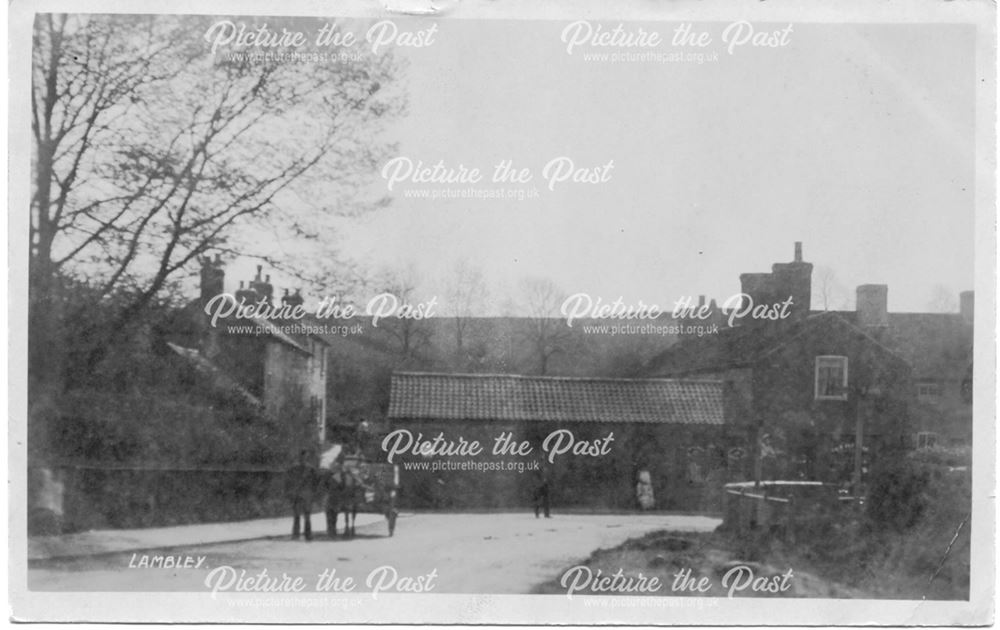 View down Church Street, Lambley, c 1900s-1920s