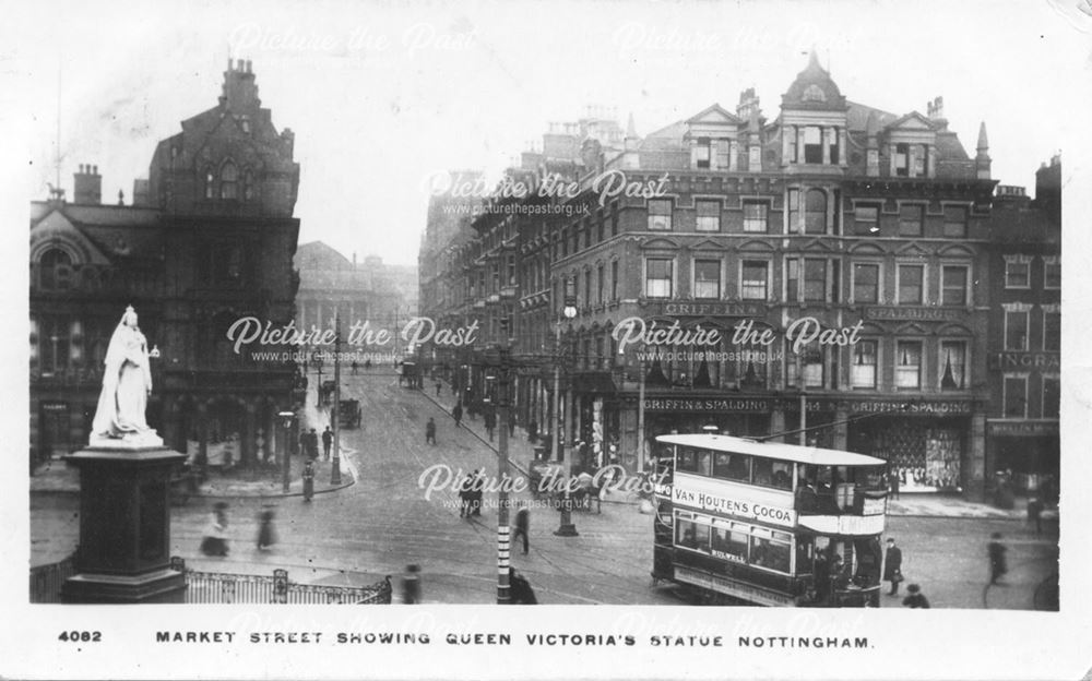 Market Street showing Queen Victoria's Statue