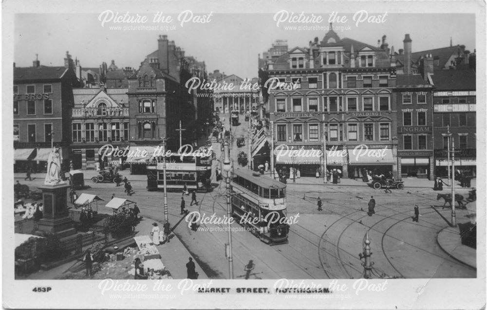 Market Street showing Queen Victoria's Statue