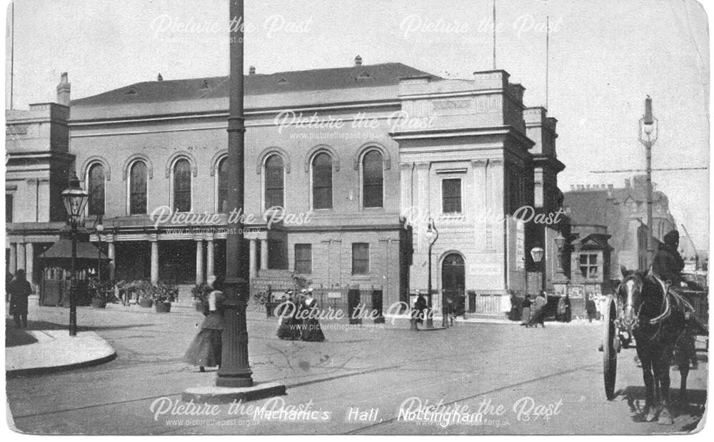 Mechanics Hall from Junction with Burton St