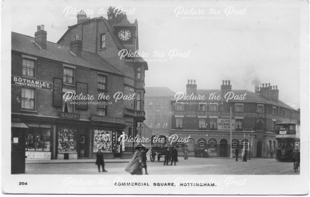 Commercial Square on St Ann's Well Road, Nottingham, 1900-1910s