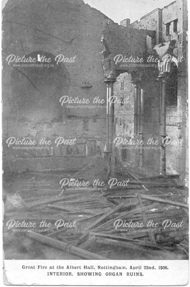 Albert Hall after fire 22nd April 1906