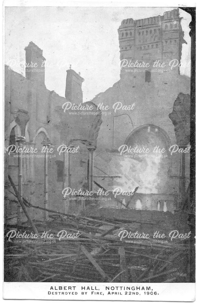 Albert Hall after fire on 22nd April 1907