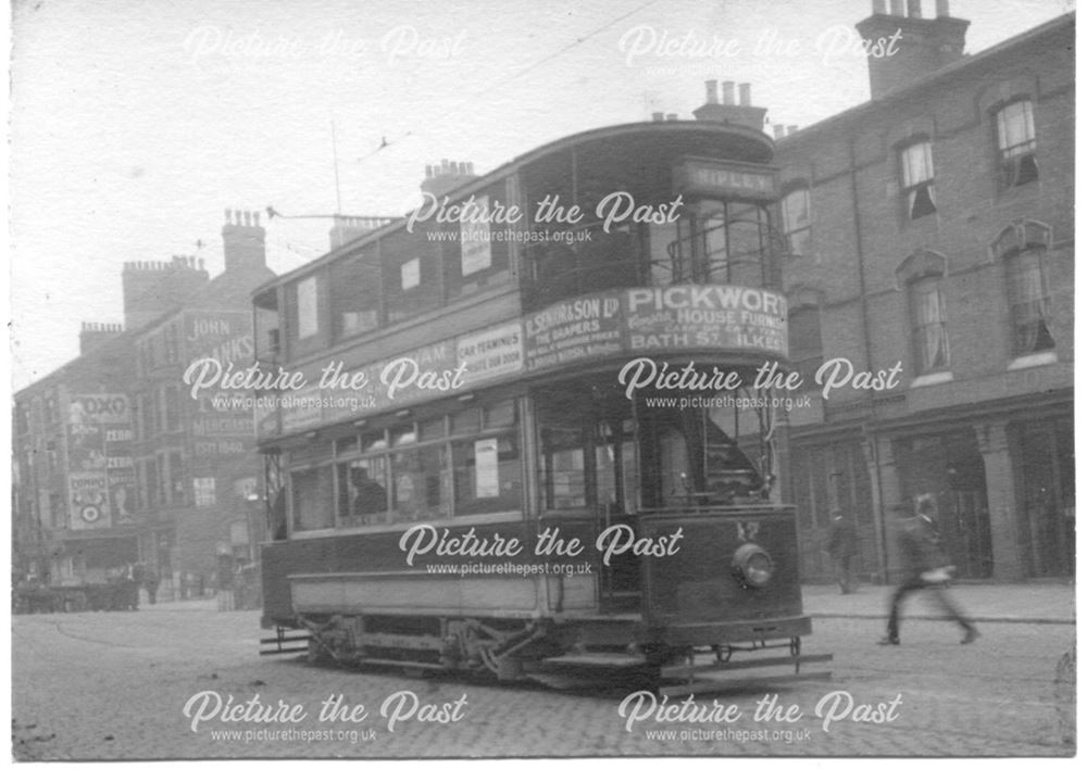 Ripley Rattler' Tram, probably on Alfreton Road