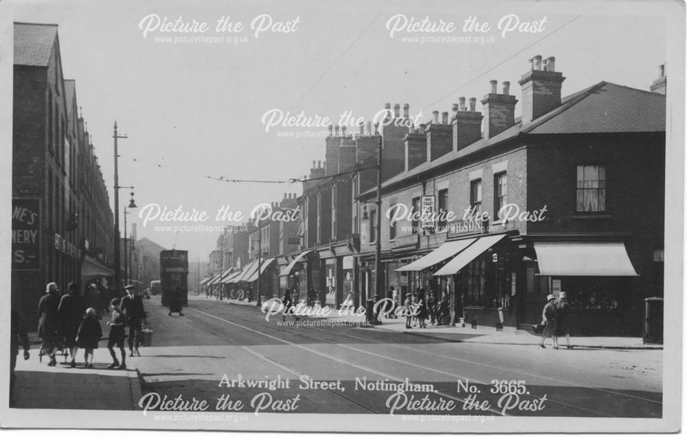 Arkwright Street, Meadows, Nottingham, 1900s-1920s