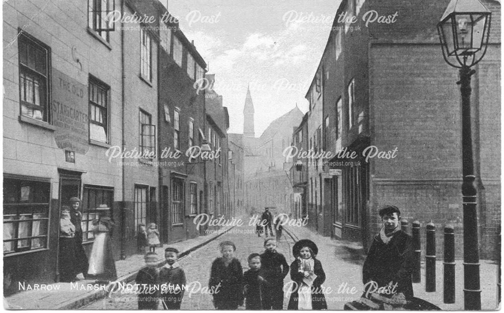 Narrow Marsh, Cliff Street - High Pavement, Nottingham, 1900s-1920s