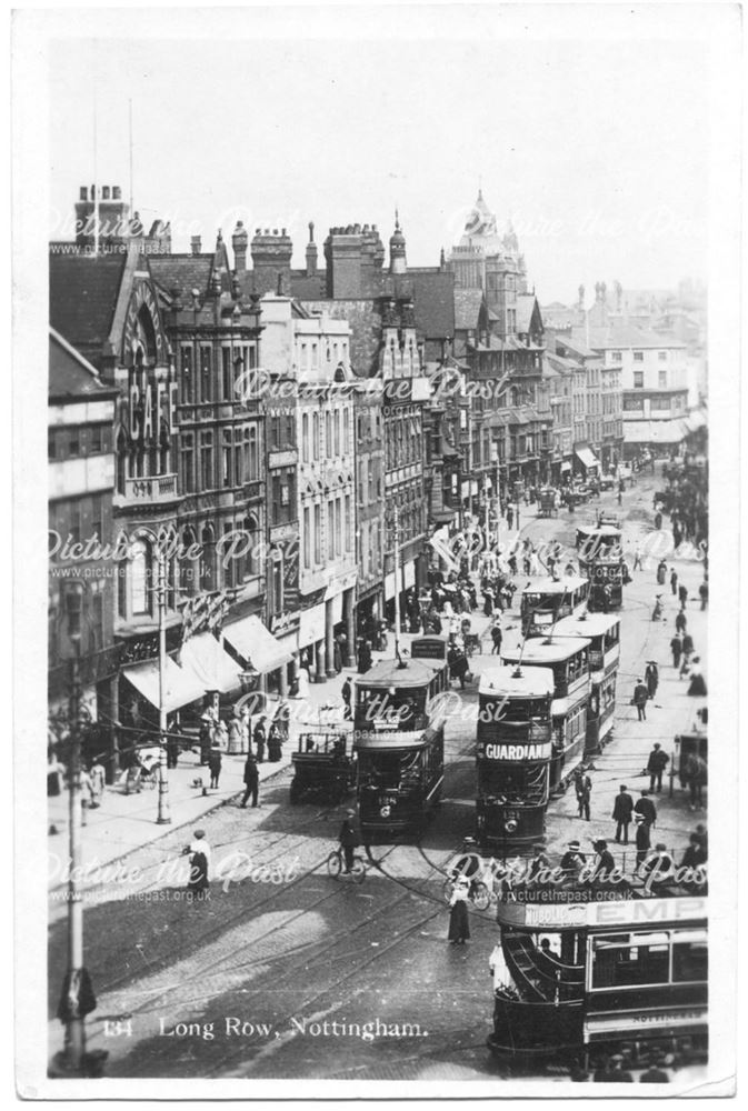 Long Row, Nottingham, 1910s-1920s