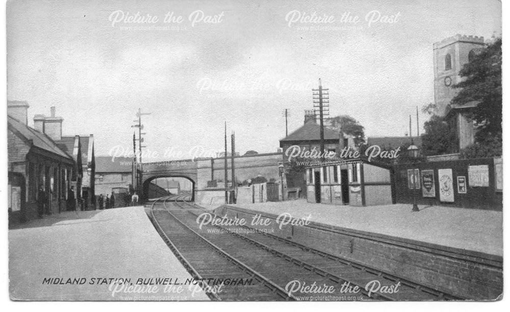 Midland Railway Station, Bulwell, Nottingham, c 1900s