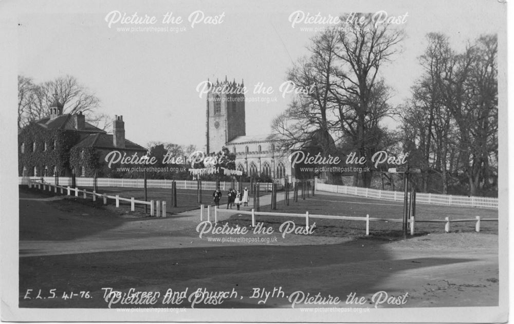 The Green, and St. Mary and St. Martin's Church, Blyth