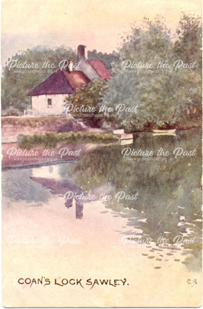 Lock-keeper's cottage, Sawley Locks, Trent Navigation, c 1900s