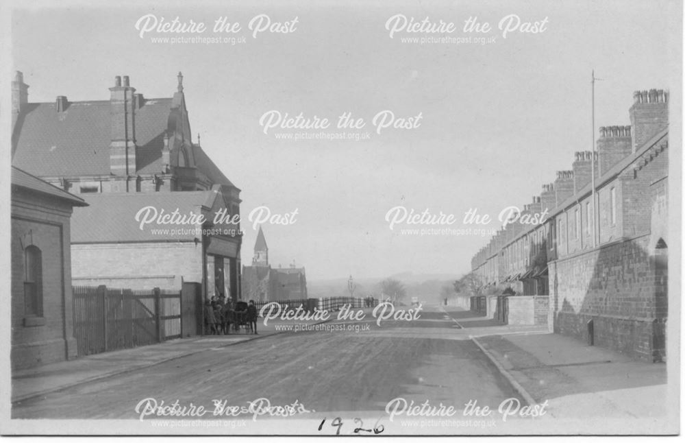 The building behind where the children are standing was demolished and the pit head baths erected. T