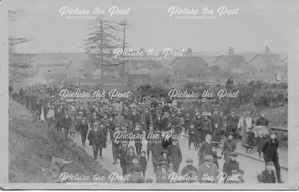 Some public march, with a brass band