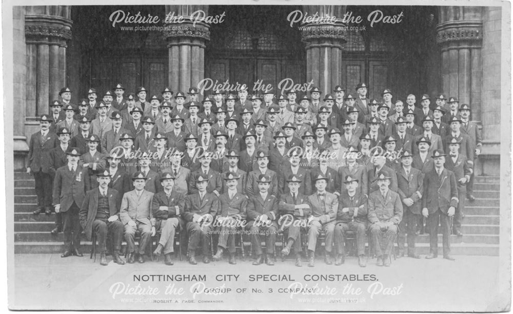 Nottingham City Special Constables A Group of No 3 Co.