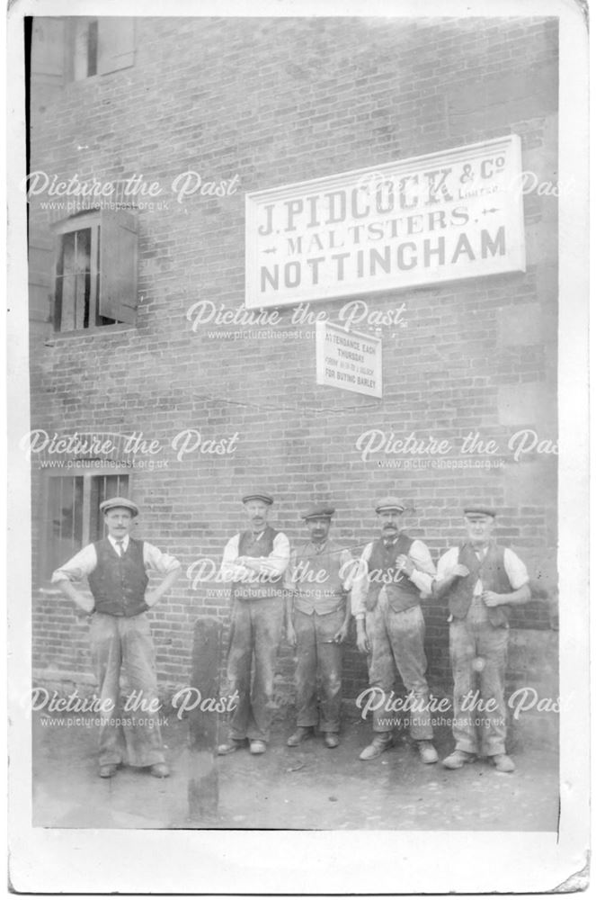 J.Pidcock and Co. Ltd Maltsters Nottingham