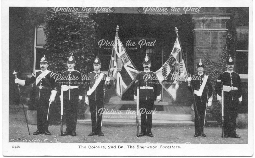 The colours, 2nd Battalion The Sherwood Foresters