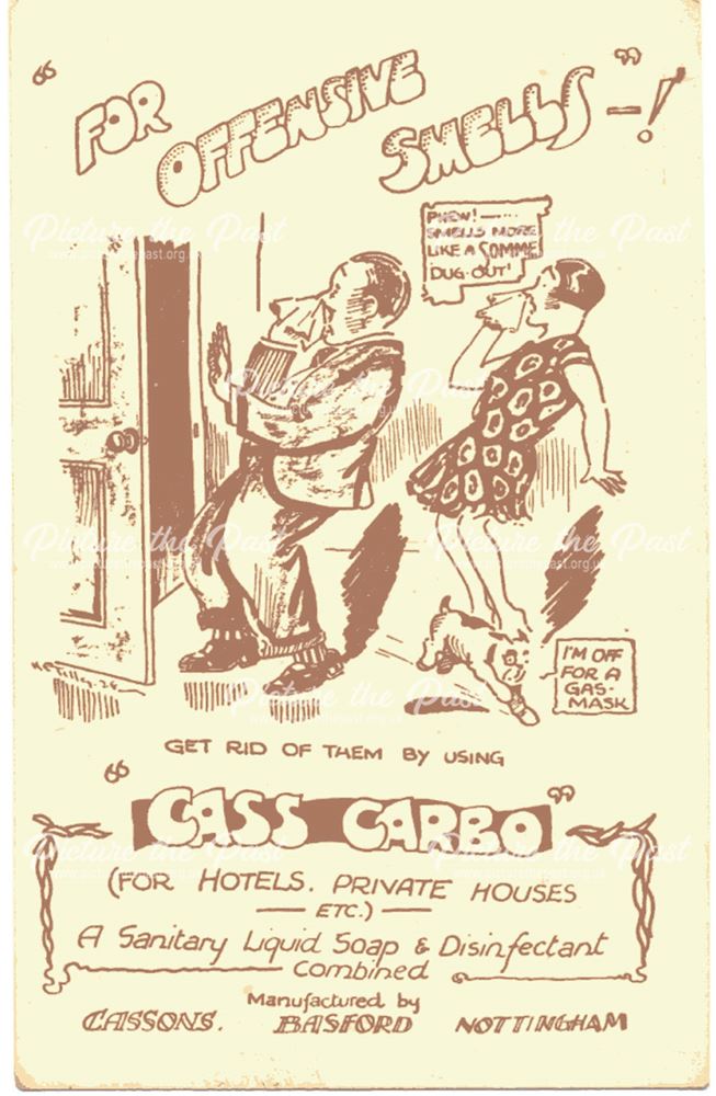 Advert for Cassons Carbon, Basford, Nottingham,  C20th