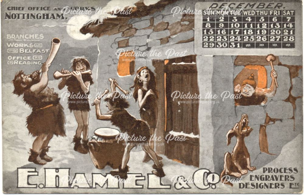 Calendar E. Hamel and Co, Dec 1907