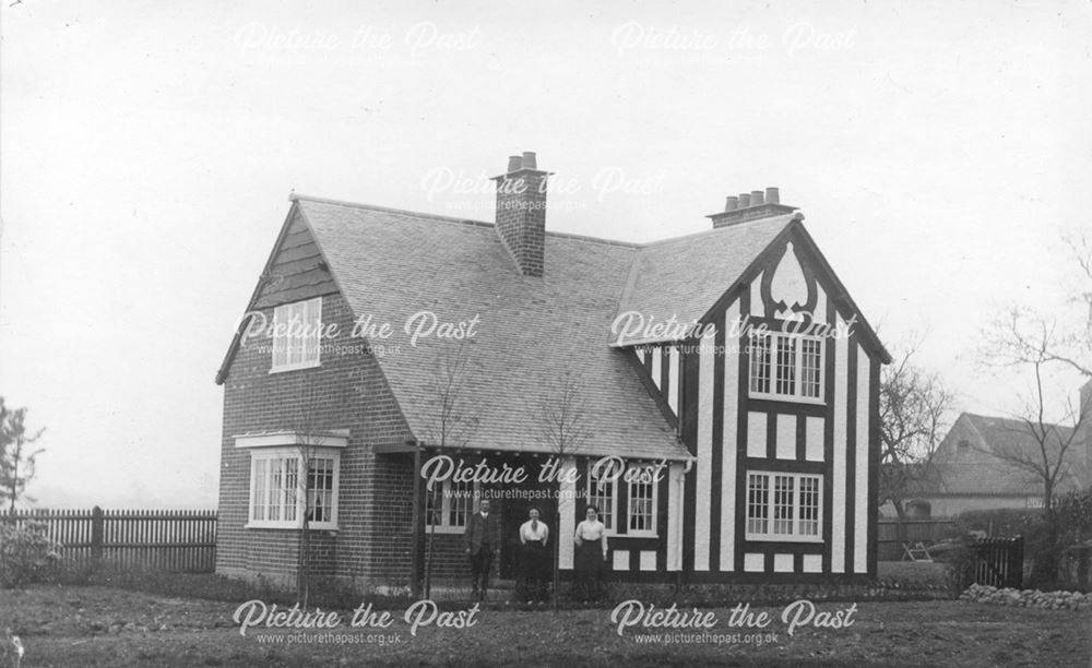 Unidentified House, including timber and stucco decoration. Early C20th.