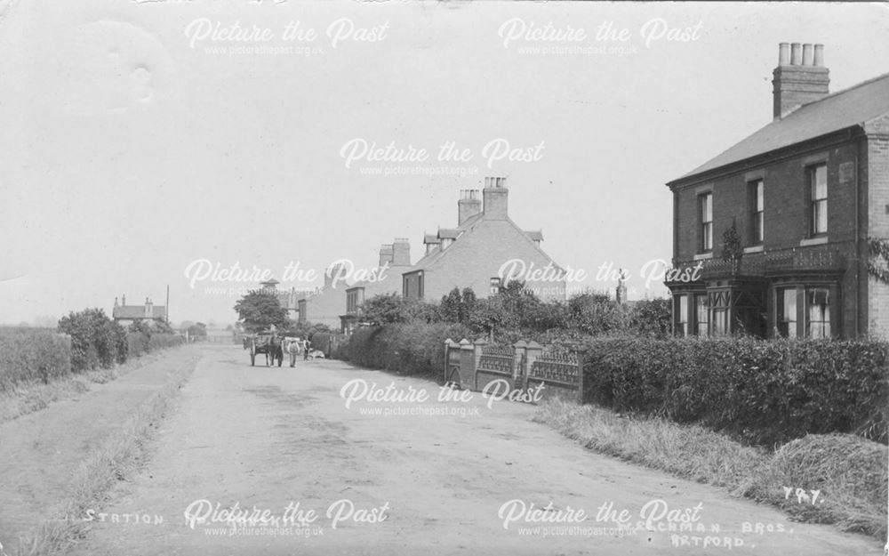 Station Road, Ranskill, c 1900s