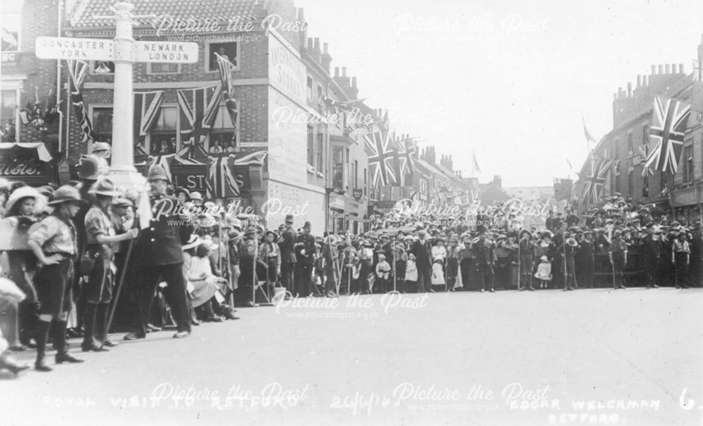 Royal Visit to Retford, 26 June 1914.