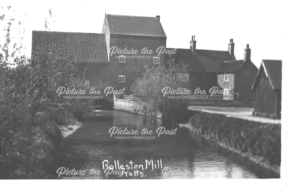 Rolleston Mill, near Station Road, Rolleston, c 1910s