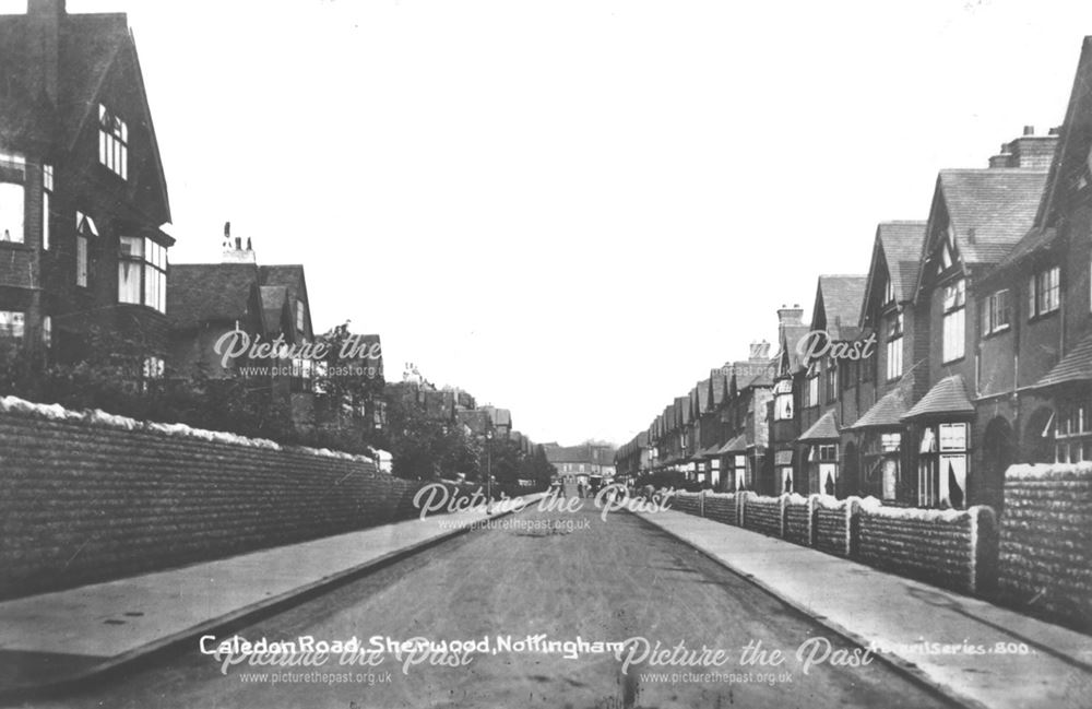 Caledon Road, Sherwood, Nottingham, c 1905