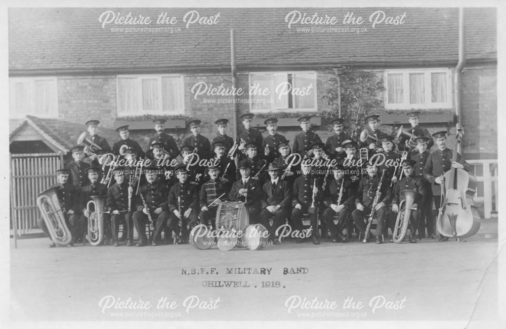 N.S.F.F. Military band, Chilwell, 1918