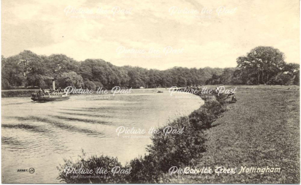 River Trent near Colwick Hall, Colwick, Nottingham, c 1900s