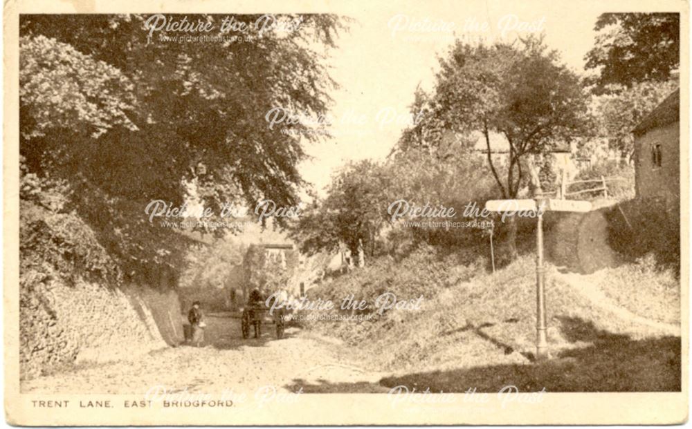 Crossroads, Trent Lane, East Bridgford, c 1910s