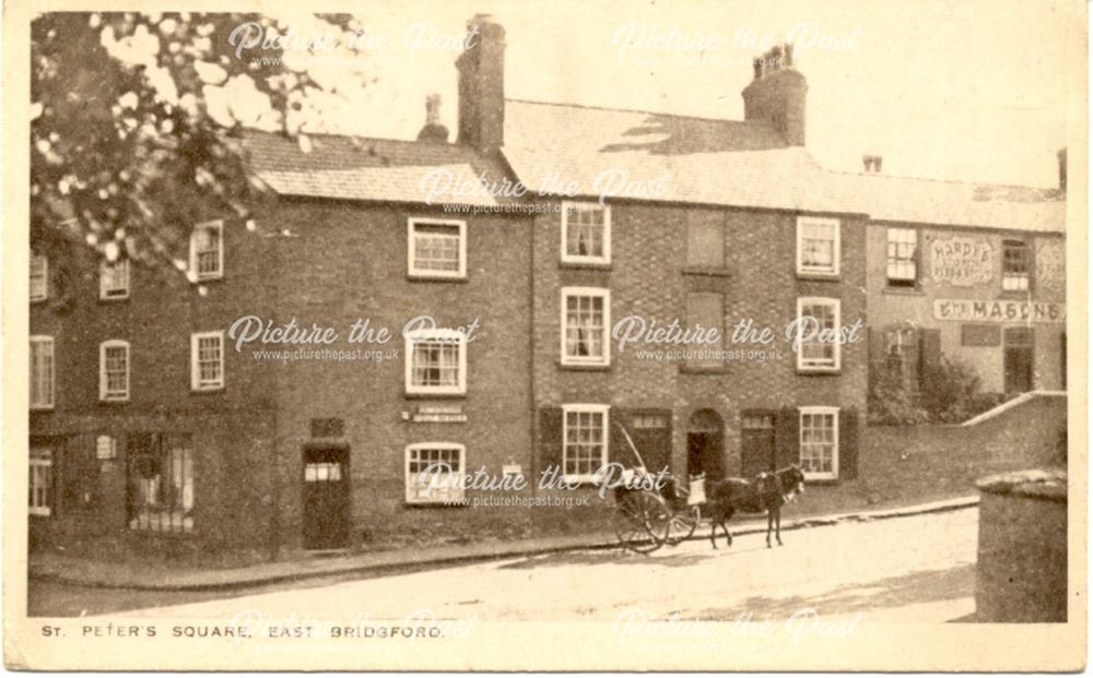 St. Peter's Square, Man Street Looking at Kneeton Road, East Bridgford, c 1910s