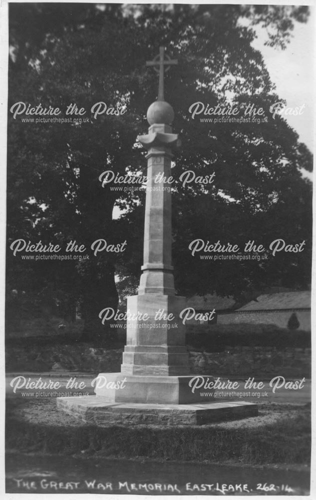 The Great War Memorial, Main Street, East Leake, c 1918