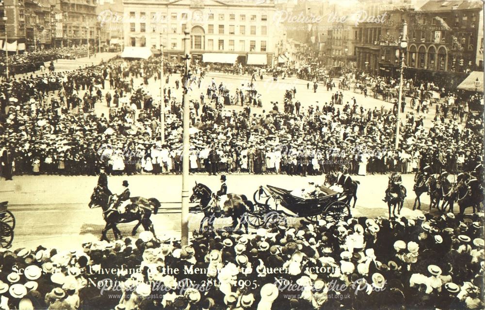 Unveiling of Memorial to Queen Victoria, Nottingham, 28 July 1905